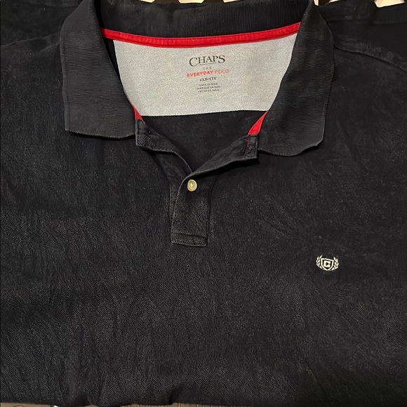 Navy blue everyday chaps polo 4XB - Picture 5 of 8